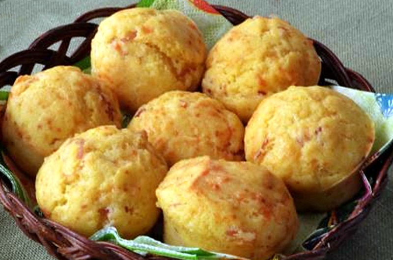 sonkás-sajtos muffin